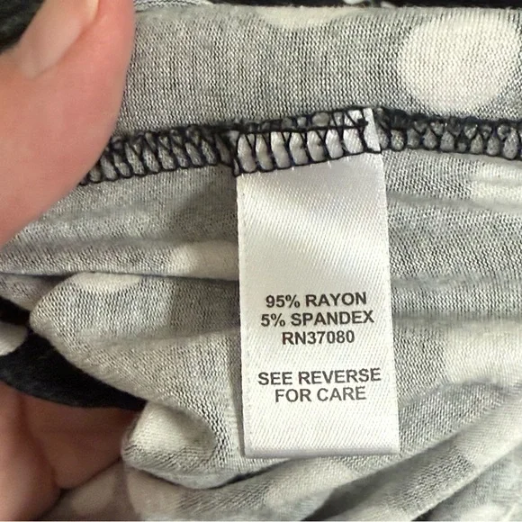 Cato 26/28W Black White Polka Dot Ruffle Sleeve Tunic Top Plus Size Chic - Picture 6 of 8